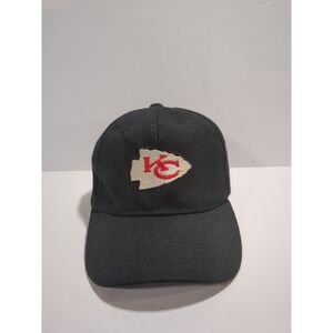 VTG Logo 7 Kansas City Chiefs Black Hat Cap‎ Arrowhead Logo